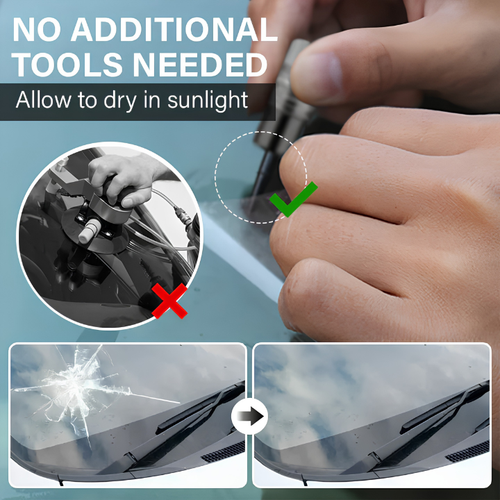 GANDHI GlassFix — Windshield Chip & Crack Repair Kit