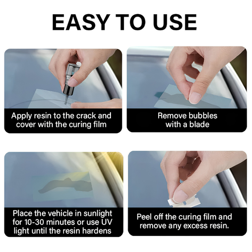 GANDHI GlassFix — Windshield Chip & Crack Repair Kit